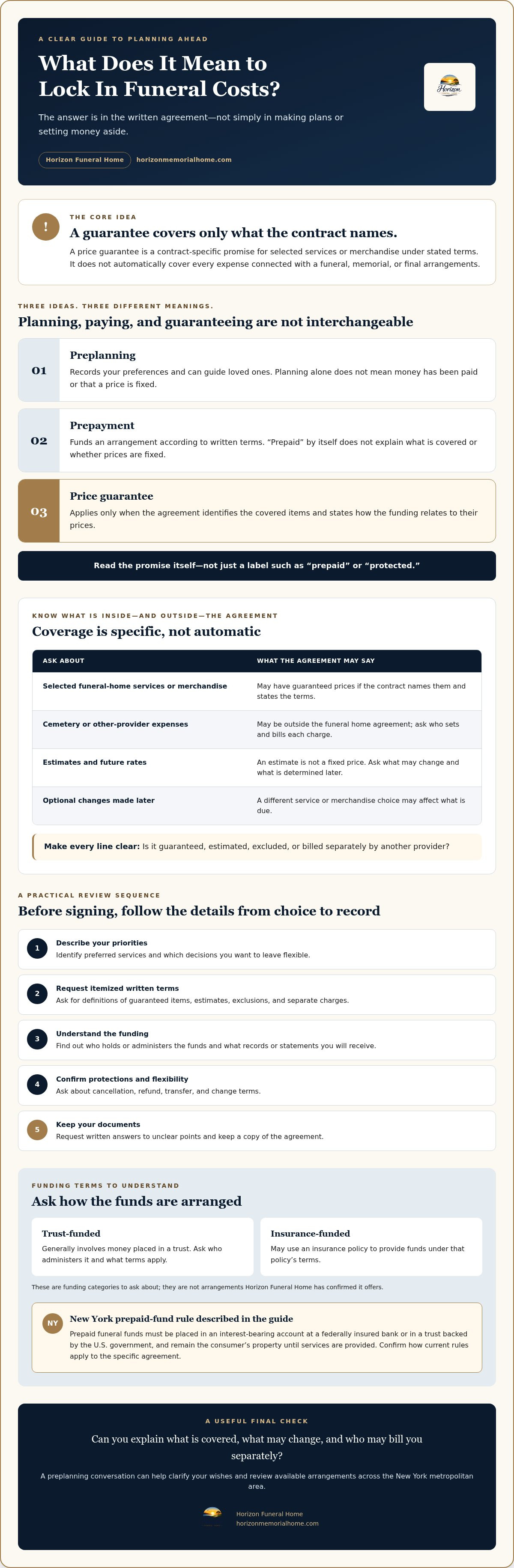Information graphic for Lock In Funeral Costs in 2026: A New York Buyer’s Guide